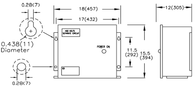 Power Supplies Dimensions Drawing